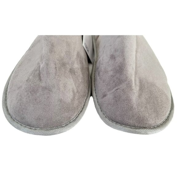 Nordstrom Rack Womens Sz M Gray Scuff Slide Faux Suede Slippers NWT - Picture 3 of 8